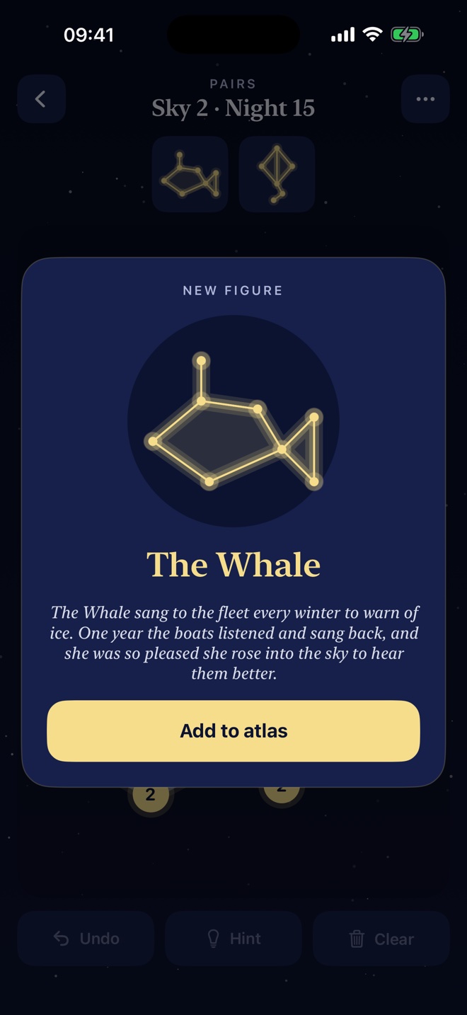 The myth card for The Whale, a new figure added to the atlas.